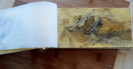 Artist's book ecoprint Christine Painter Ecographica